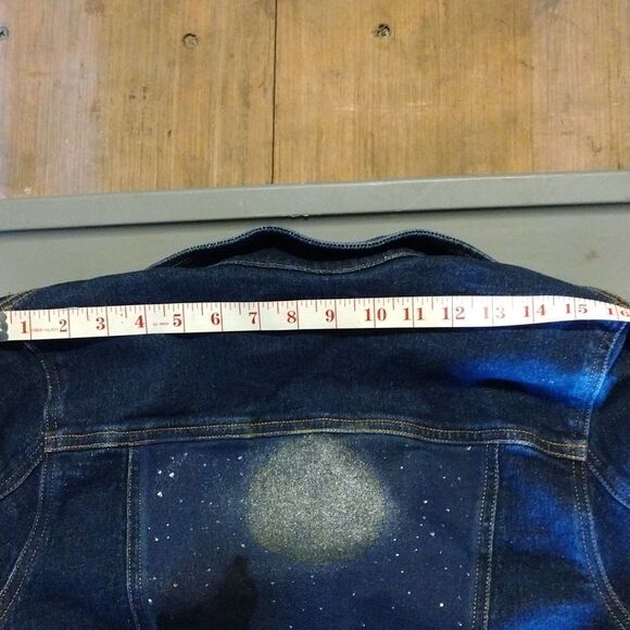 Hand painted denim jacket - Picture 6 of 7